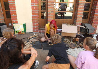 Atelier feu fêtes de la préhistoire de Tautavel