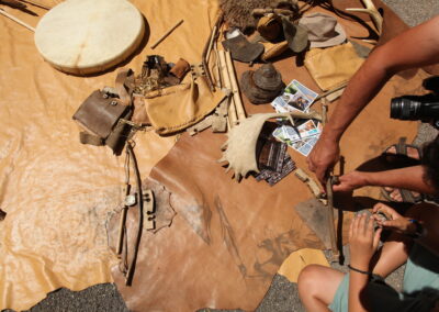 Atelier feu fêtes de la préhistoire de Tautavel