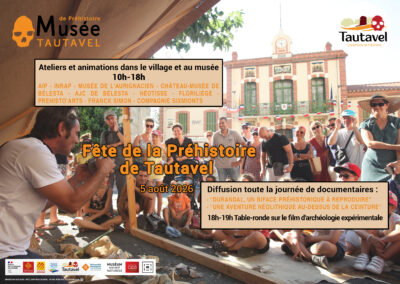 Programme fête préhistoire août 2026 à Tautavel